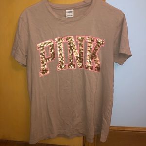 pink by victoria secret t shirt
